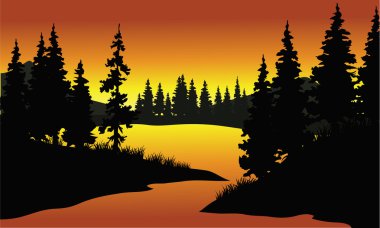 Ladin nehir silüeti