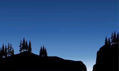 Sahne siluet cliff Ladin