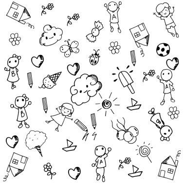 Nesne kümesini komik bir doodle