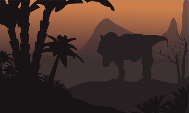 Büyük T-Rex Hills silüeti