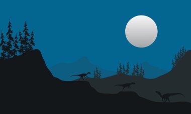Eoraptor gece sahne