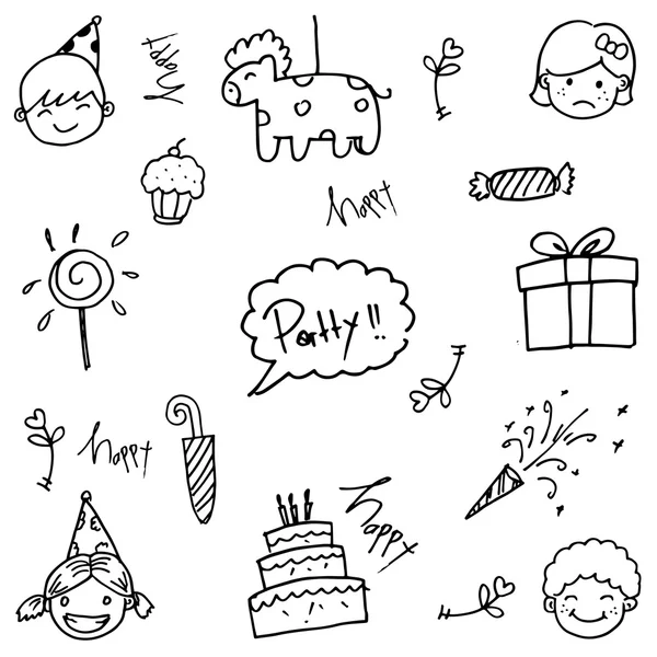 Κόμμα doodle διανυσματική τέχνη — Διανυσματικό Αρχείο