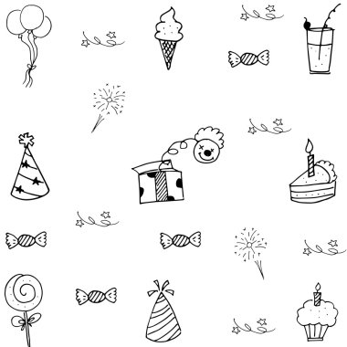 Öğe doodle parti çocuklar için