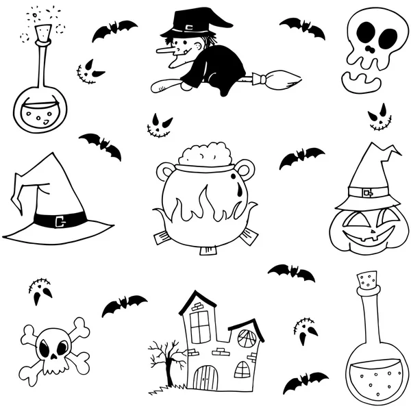 Stock element halloween doodle — Stock Vector