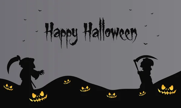 Brujo halloween fondos de miedo — Archivo Imágenes Vectoriales