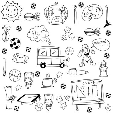 Vektör Sanat Okulu toools doodles