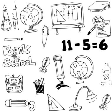 Eğitim toool Doodle ayarla