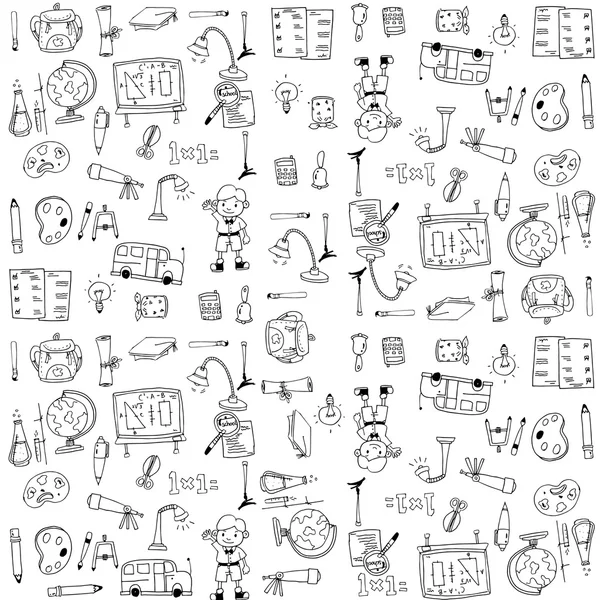 Cute school doodles element — Stock Vector