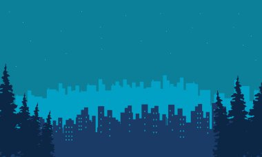 Bina silüeti ve Ladin sahne