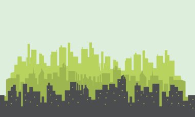 Birçok siluetleri sahne binası