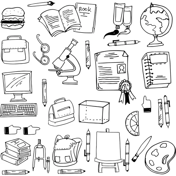 Doodle of education objeto stock — Vector de stock
