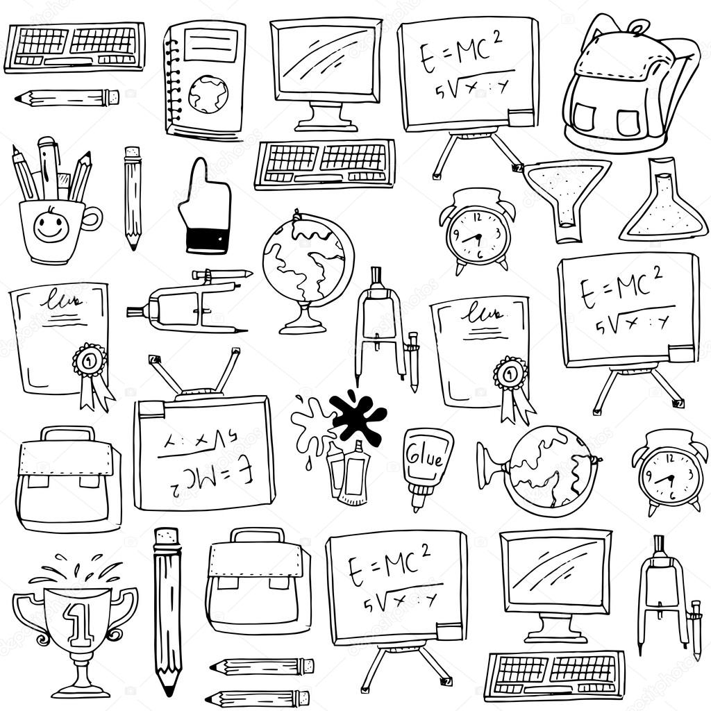 学校教育用品涂鸦图库矢量图©wongsalam77 117948762