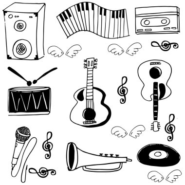 Doodle müzik set öğe