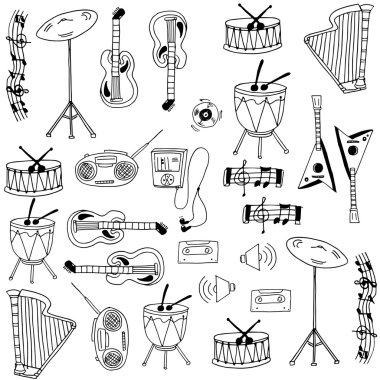 Öğe müzik dizi doodle