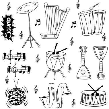 El Doodle çizmek alet müzik