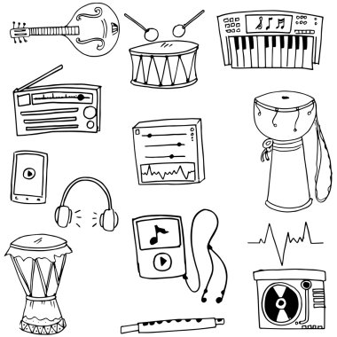 Doodles'ın müzik araçları paketi