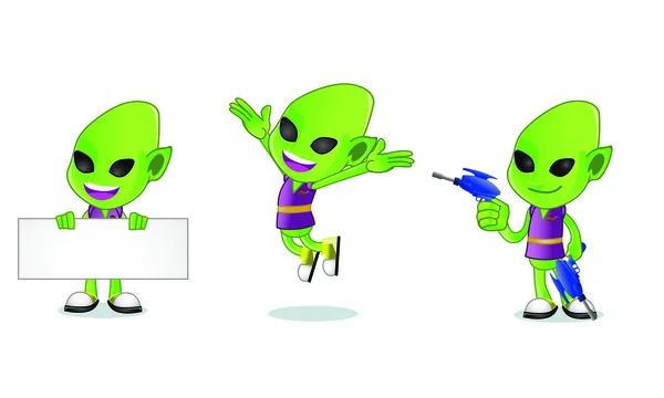 外星人吉祥物 1 — 图库矢量图片