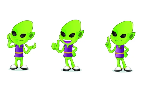 Alien Mascota 2 — Vector de stock