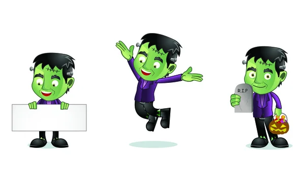 Frankenstein mascotte 1 — Stockvector