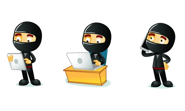 Mascote Ninja 3 —  Vetores de Stock