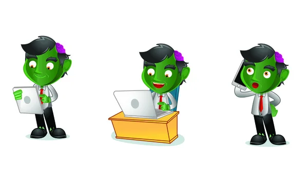 Mascotte zombie 3 — Vettoriale Stock