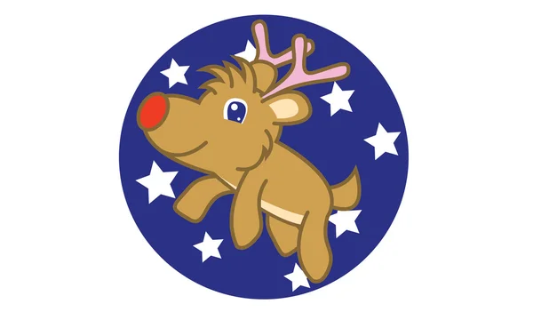 Deer child fly — Stock Vector
