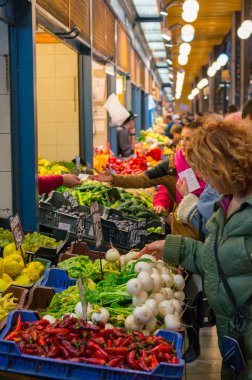Merkezi Budapeşte'de Pazar