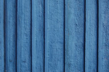 Ahşap çit arka plan, mavi boya