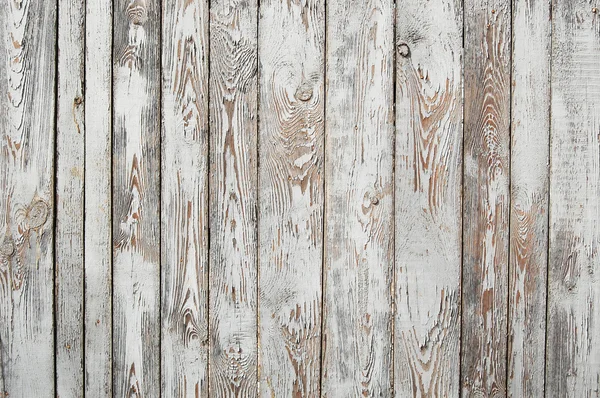 Schäbige Holzplanken, weiß und siena braun — Stockfoto