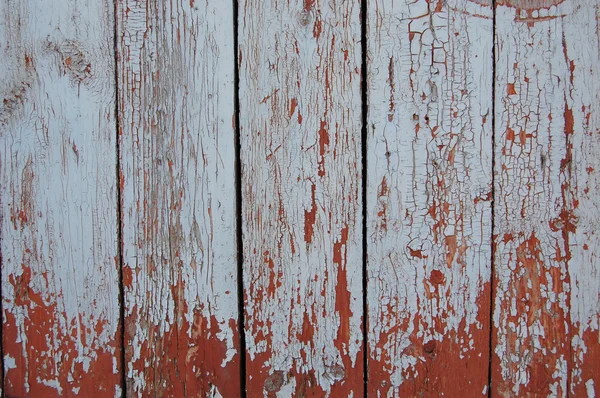 Tablones de madera, fondo de madera, azul, rojo — Foto de Stock