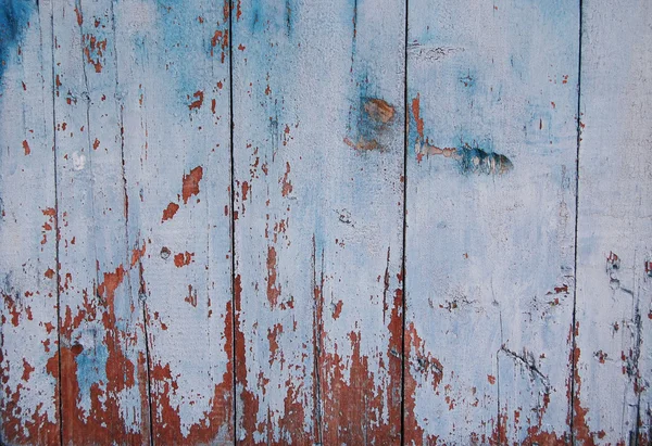 Pranchas de madeira, fundo de madeira, azul, vermelho — Fotografia de Stock