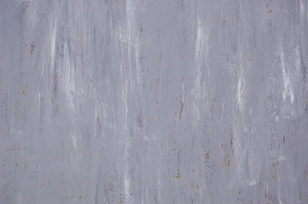 Fundo metálico cinza abstrato com traços de ferrugem e tinta branca . — Fotografia de Stock