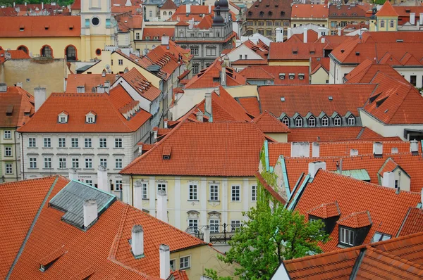 Prag. Ortaçağ mimarisi. Harika resim
