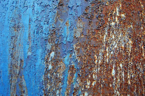 Pintura agrietada sobre metal —  Fotos de Stock