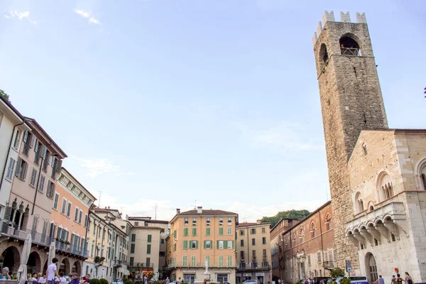 Brescia Olaszország 2018 Panorámás Kilátás Nyílik Paolo Téren Brescia Lombardia — Stock Fotó