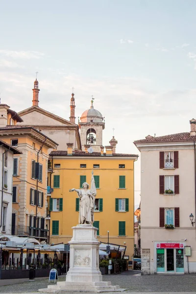 Brescia Olaszország 2018 Panorámás Kilátás Nyílik Paolo Téren Brescia Lombardia — Stock Fotó