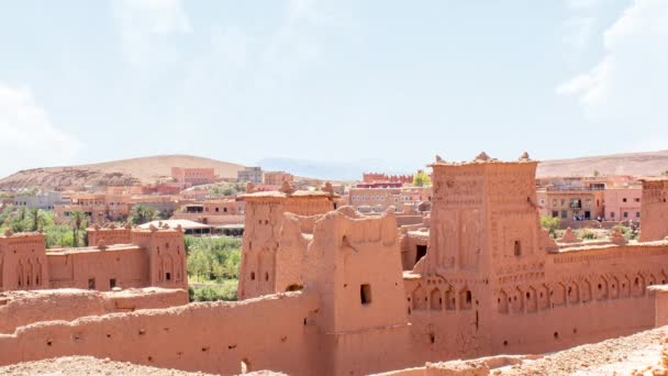 Čas Vypršel Kasbah Ait Ben Haddou Ouarzazate Pohoří Atlas Maroku — Stock video