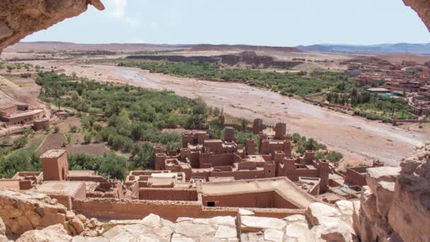 Time Lapse Kasbah Ait Ben Haddou Ouarzazate Atlas Mountains Morocco — Vídeo de stock
