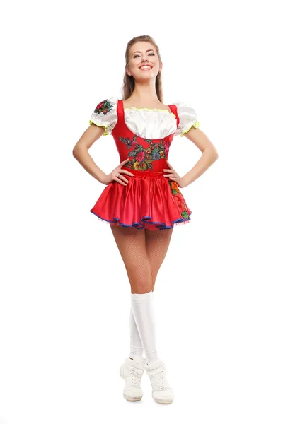 Russian girl on national dress Stock Photo