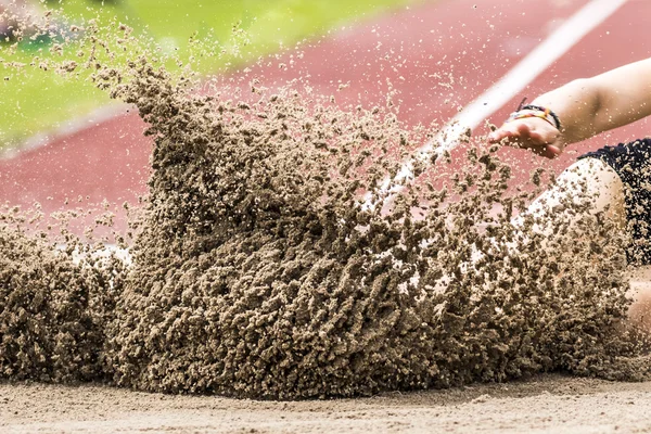 Weitsprungen i der Leichtathletik — Stockfoto