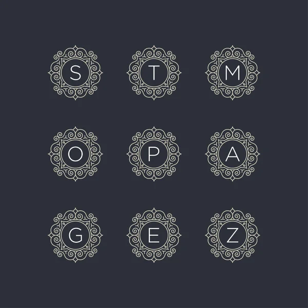 S, T, M, O, P, A, G, E, Z, logo şablonunu ayarla