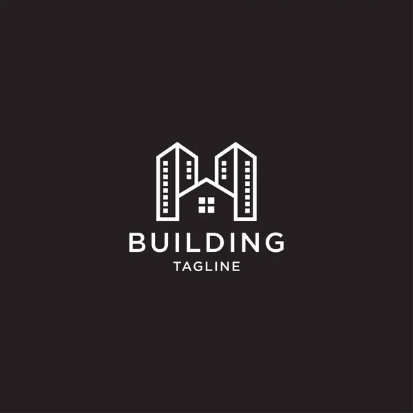 Building Linear Logo Design Templates — Stock Vector
