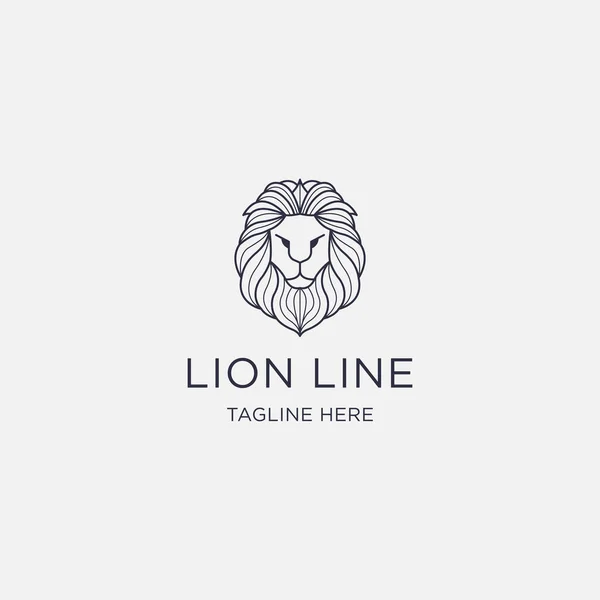 Wzór Logo Lion Line — Zdjęcie stockowe