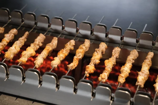 Izgarada Koyun Kebabı Geleneksel Çin Yemekleri — Stok fotoğraf