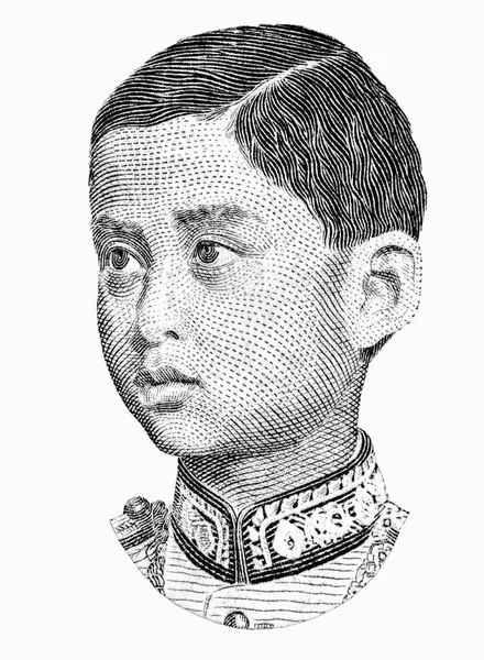 アナンダ マヒドン王 1925年 1946年 チャクリ朝のサイアム8代君主ラマ8世としても知られる タイからの肖像1バーツ1935年 1938年紙幣 — ストック写真