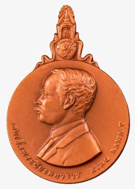 Tayland Kralı Hrabat Somdet Phra Paraminthra Maha Chulalongkorn Phra Chulachomklao Chao Yu Hua 'nın (Rama V) portresini içeren bir sikke. Hatıra Parası