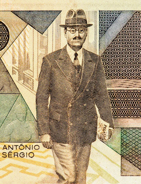 Antonio Sergio Sousa Portugués 5000 Escudos 1981 Billetes Periodista Filósofo — Foto de Stock