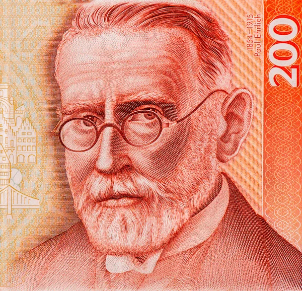 Paul Ehrlich Retrato Alemania 200 Deutsche Mark 1989 Billetes Fue —  Fotos de Stock