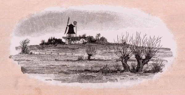 Landschaft Der Südlichen Fünen Insel Mit Der Egeskov Mühle Der — Stockfoto