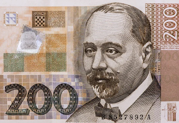 Stjepan Radikal. Hırvatistan 'dan Portre 200 Kuna 2002 Banknotları.